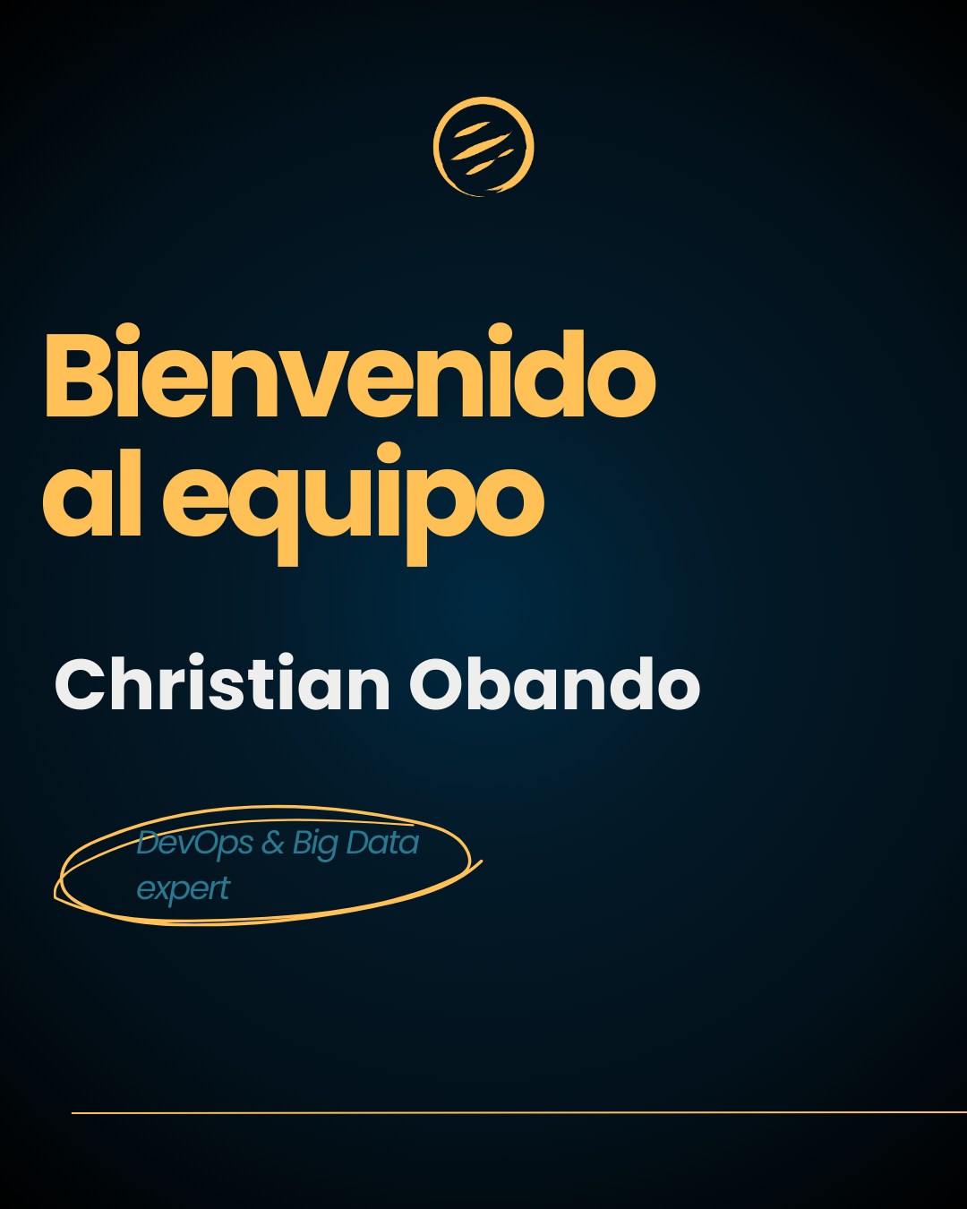 Bienvenido al equipo Christian!!