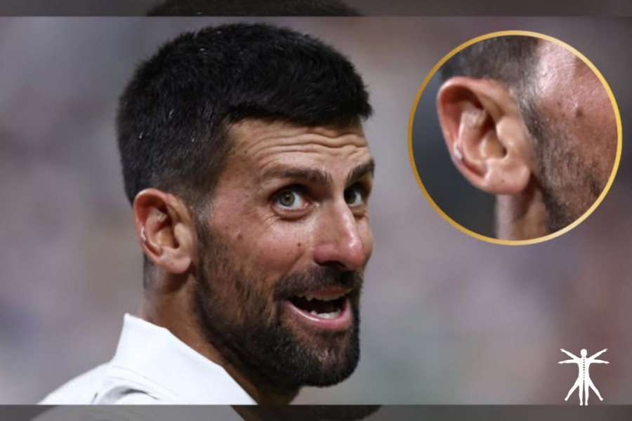Novak Djokovic y la auriculoterapia
