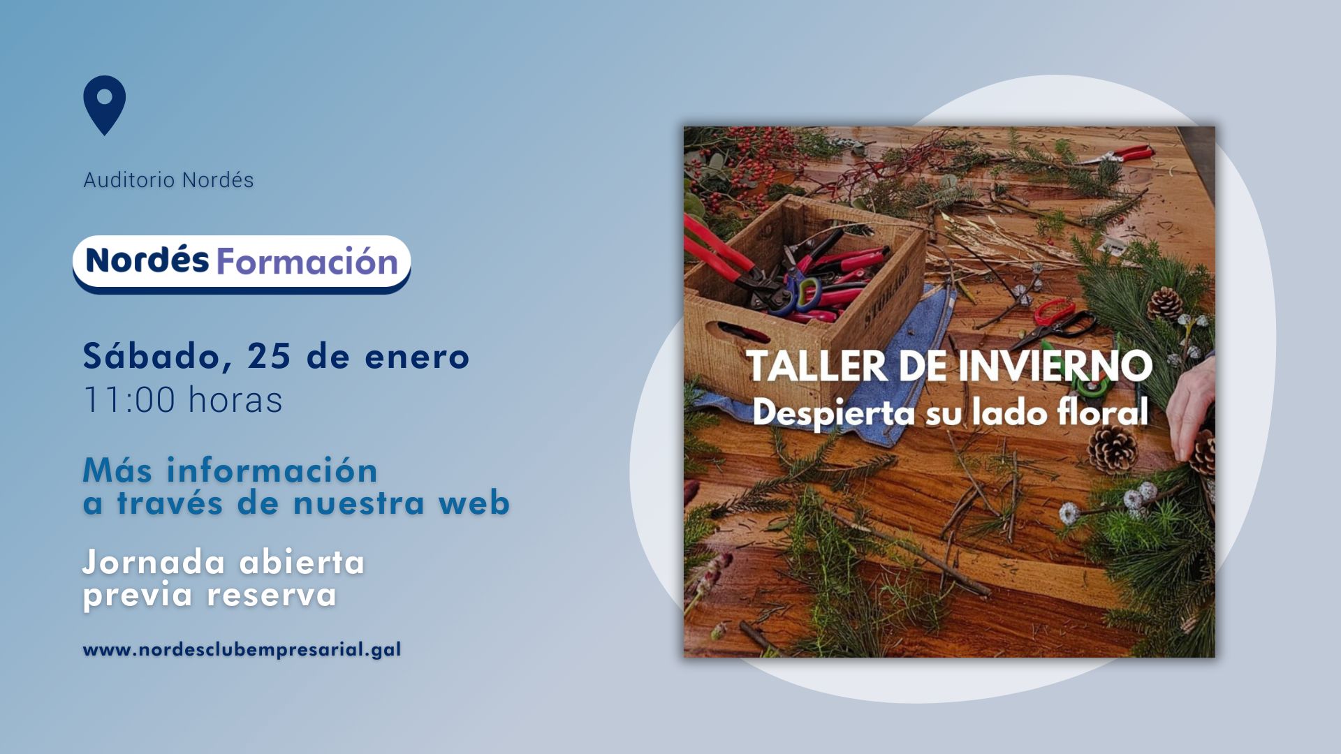 Taller de invierno: Despierta su lado floral