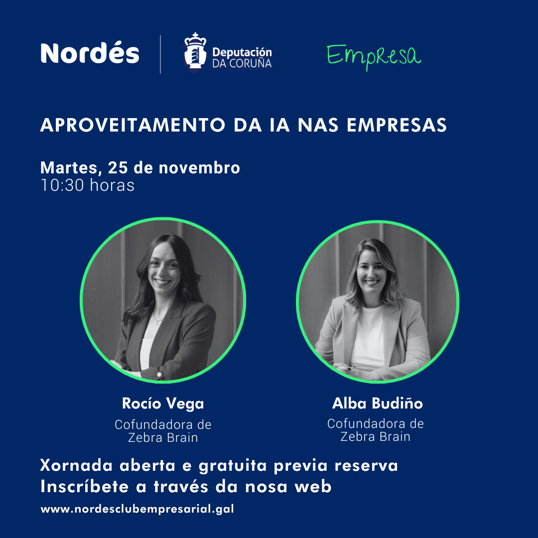 Aproveitamento da IA nas empresas, con Rocío Vega e Alba Budiño