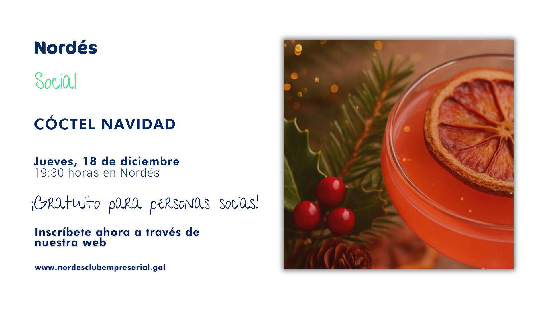 Cóctel Navidad