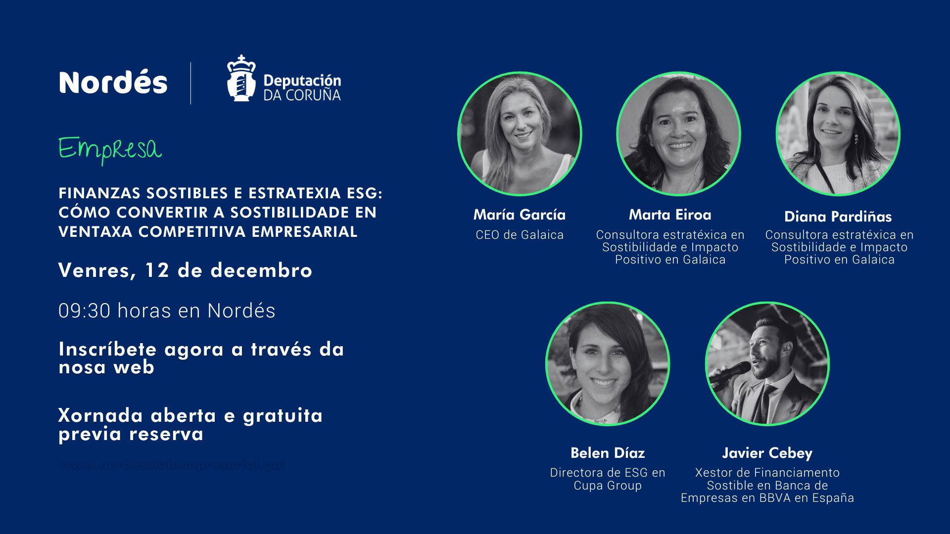 Finanzas sostibles e estratexia ESG: como convertir a sostibilidade en ventaxa competitiva empresarial