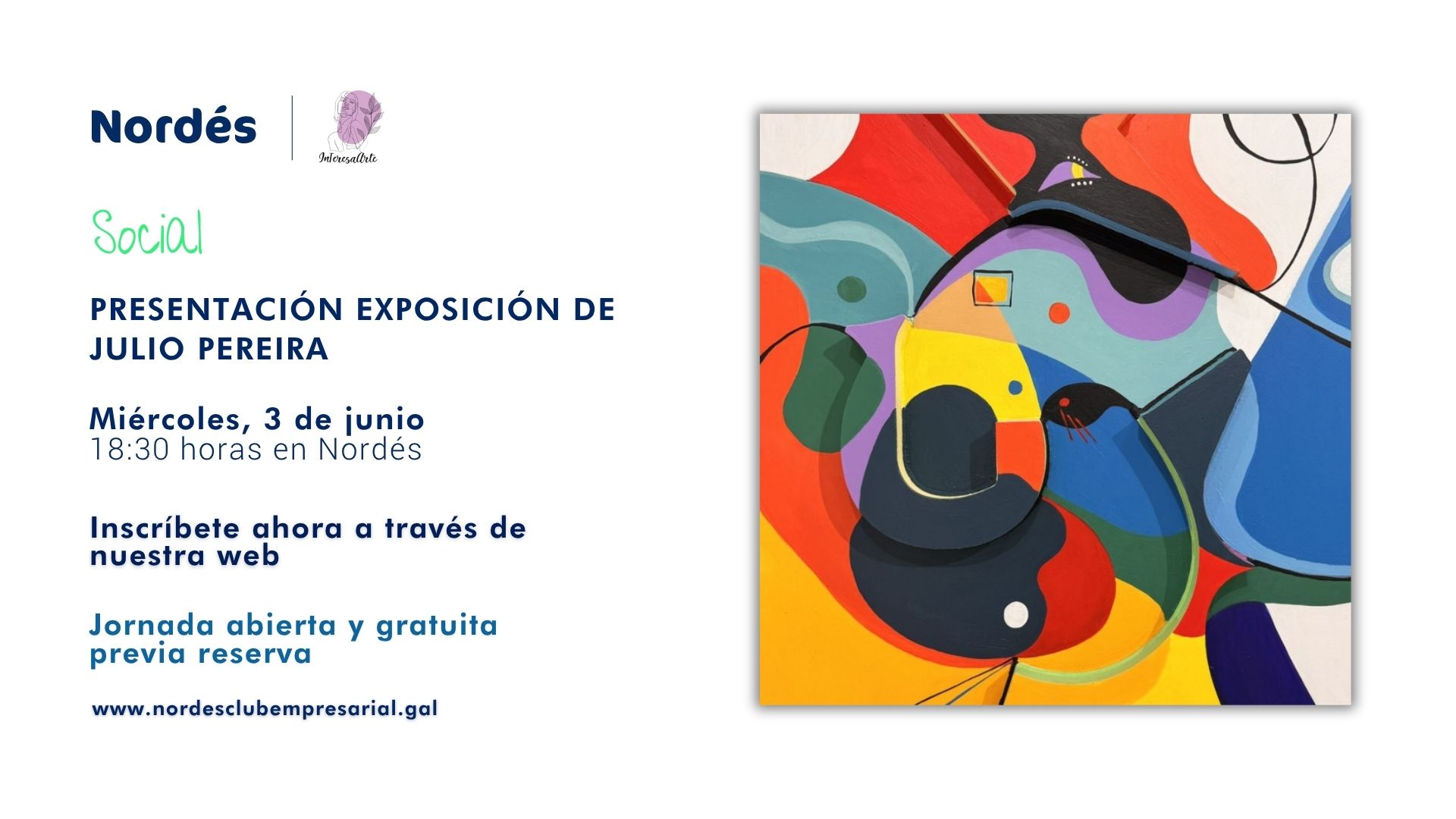 Presentación exposición de Julio Pereira
