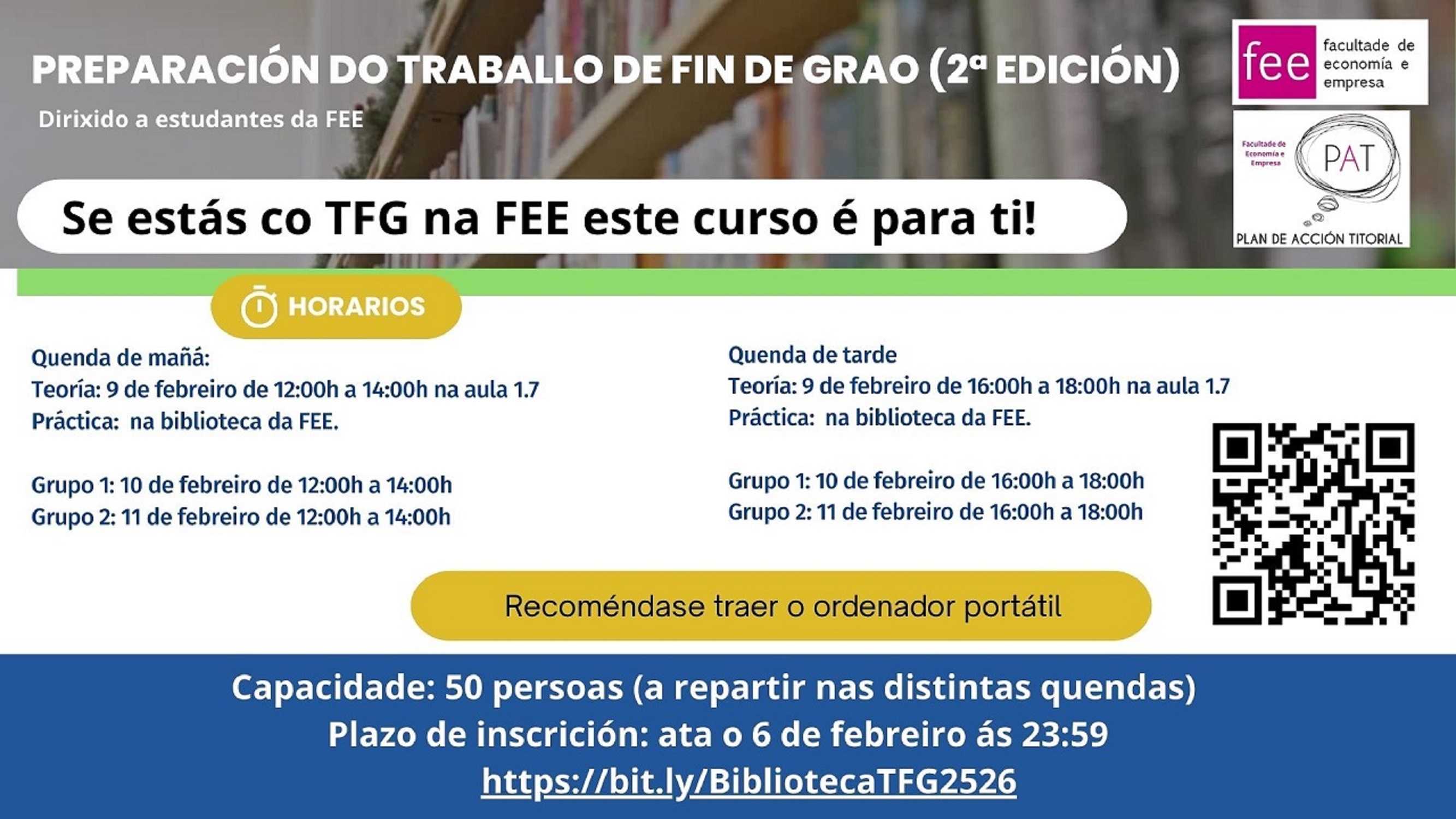 Seminario Biblioteca FEE: Preparación del TFG (2ª edición)