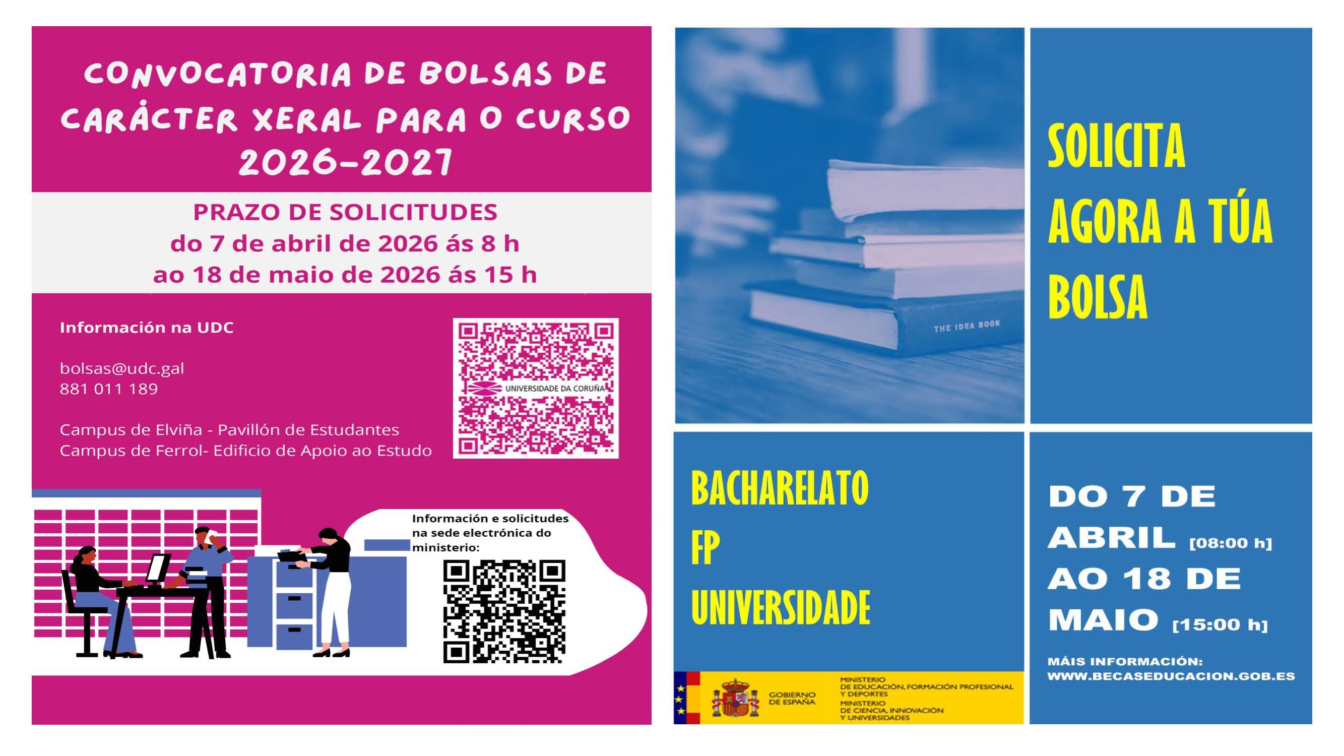 BOLSAS DE CARÁCTER XERAL PARA O CURSO 2026_2027