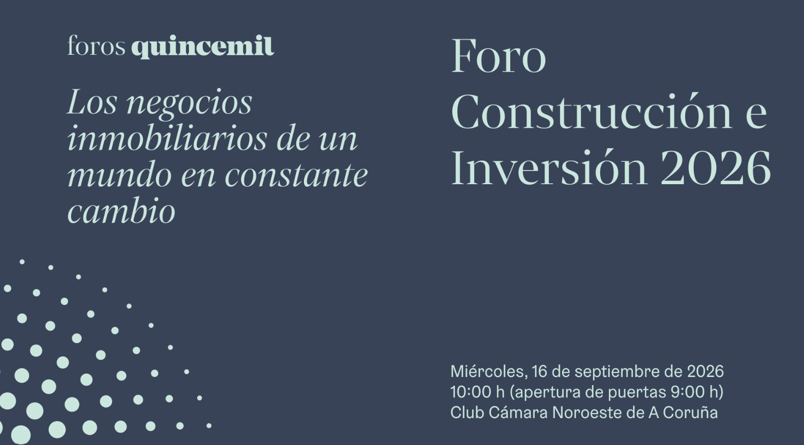 Foro Construcción e Inversión 2026