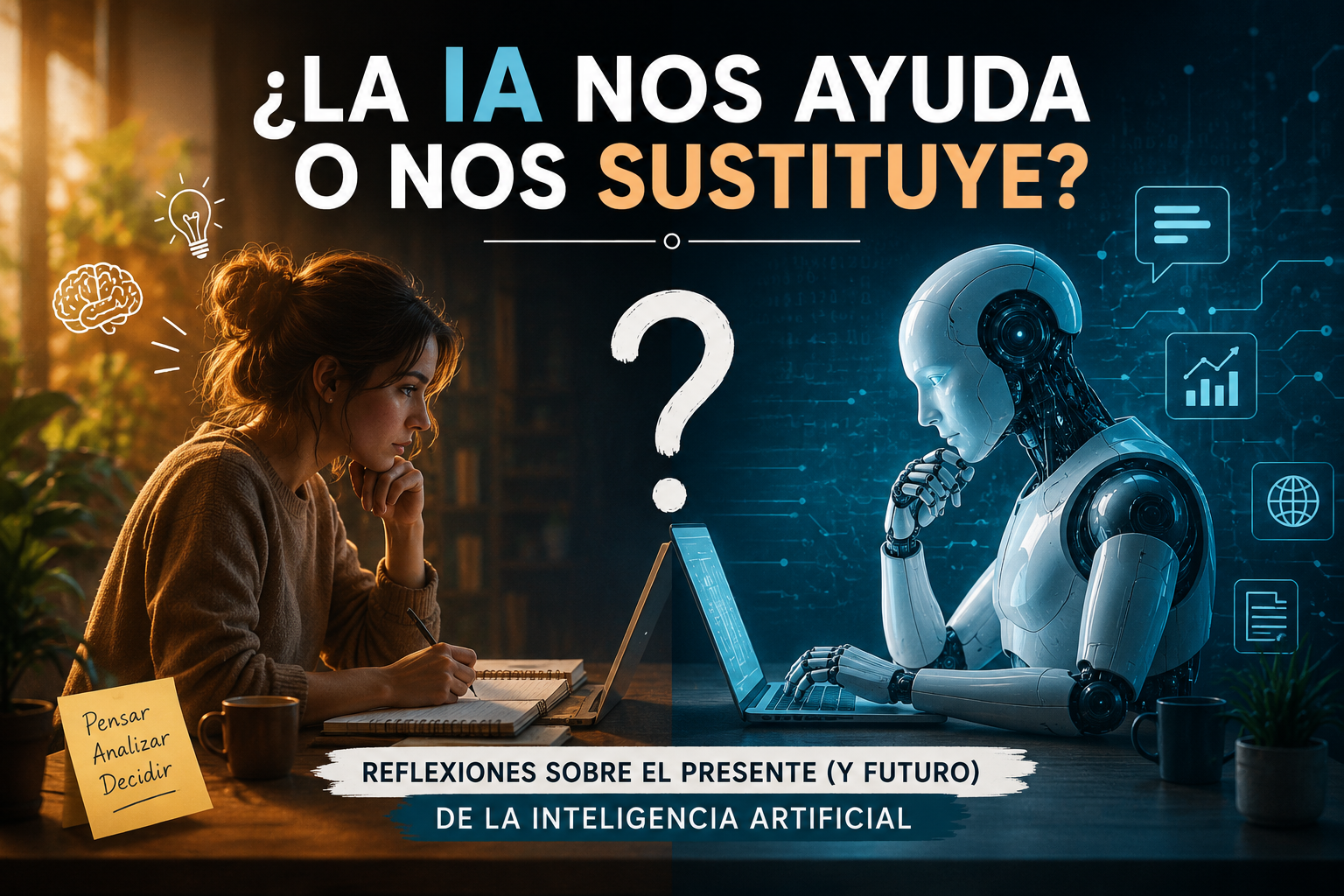 ¿LA INTELIGENCIA ARTIFICIAL NOS AYUDA...O NOS SUSTITUYE?