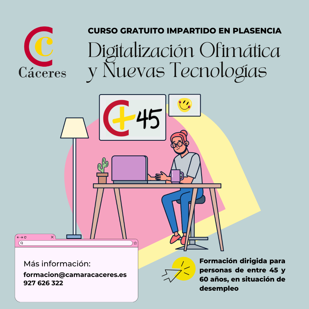 Curso Gratuito de Digitalización, Ofimática y Uso de Nuevas Tecnologías