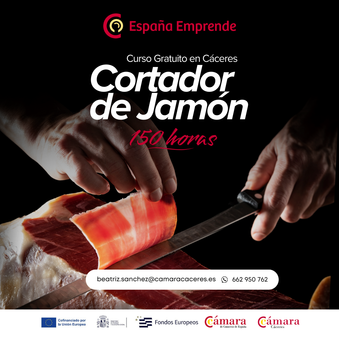 Emprendimiento del sector del ibérico. Curso de cortador de jamón