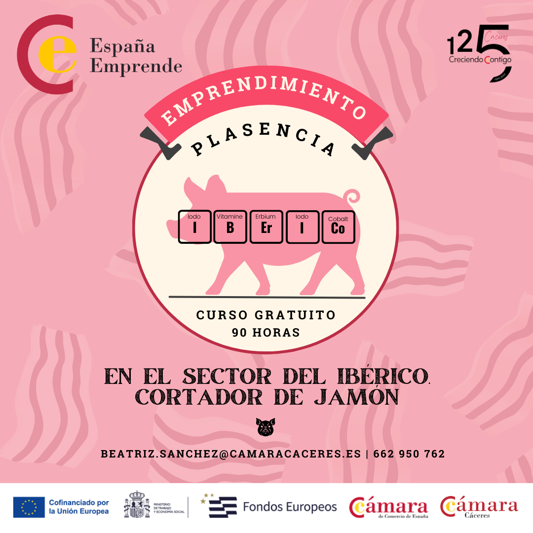 Emprendimiento en el sector del ibérico. Cortador de jamón (Plasencia)