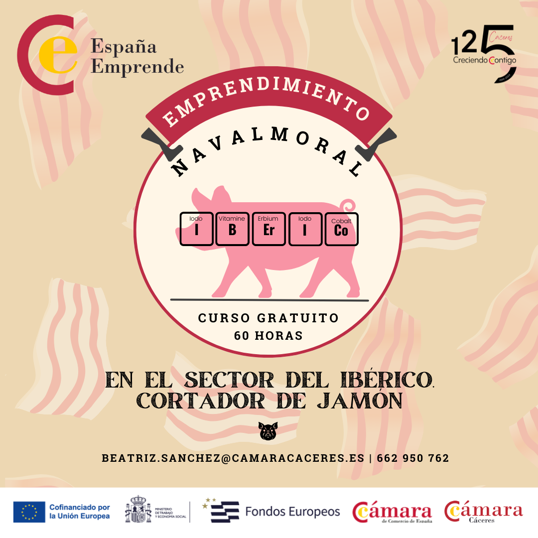 Emprendimiento en el sector del ibérico. Cortador de jamón (Navalmoral)