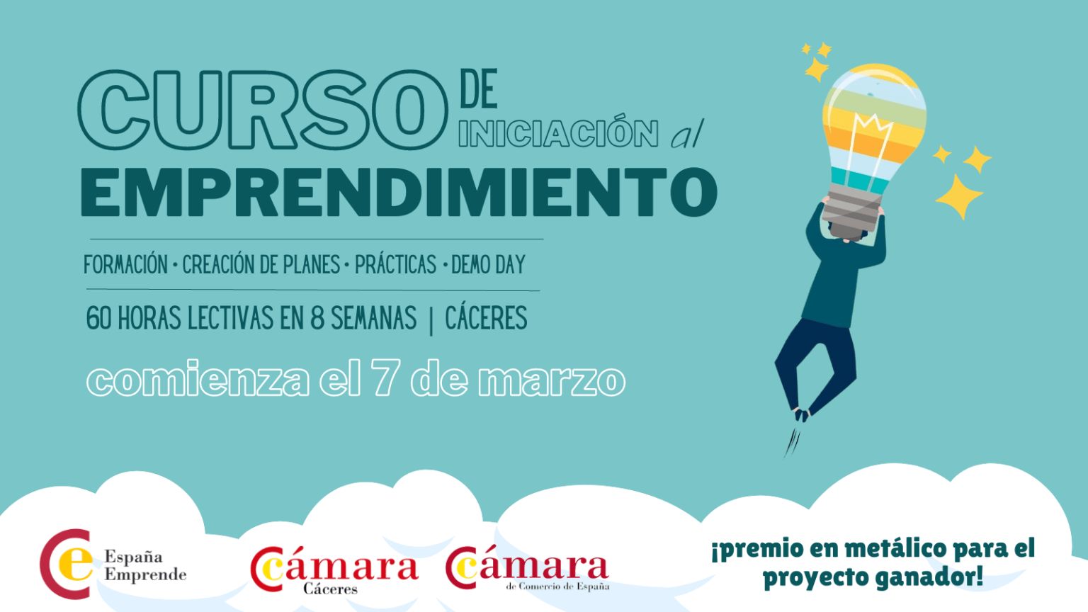 La Cámara de Comercio de Cáceres lanza un curso de emprendimiento para convertir ideas en negocio seguro