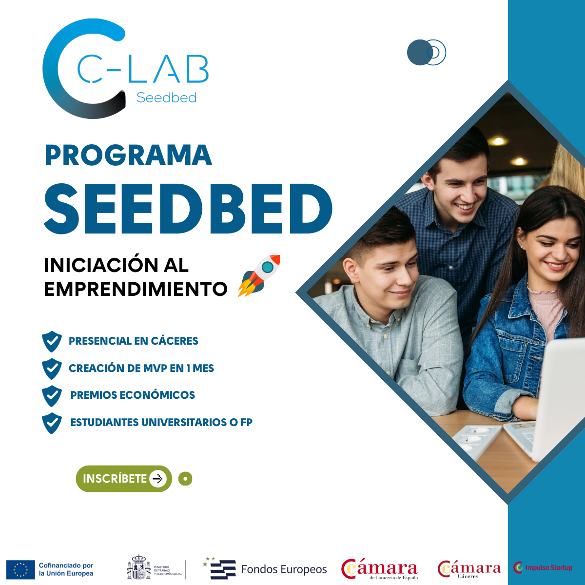 C-LAB ayuda a jóvenes emprendedores a impulsar su idea de negocio en Extremadura con su programa ‘Seedbed’