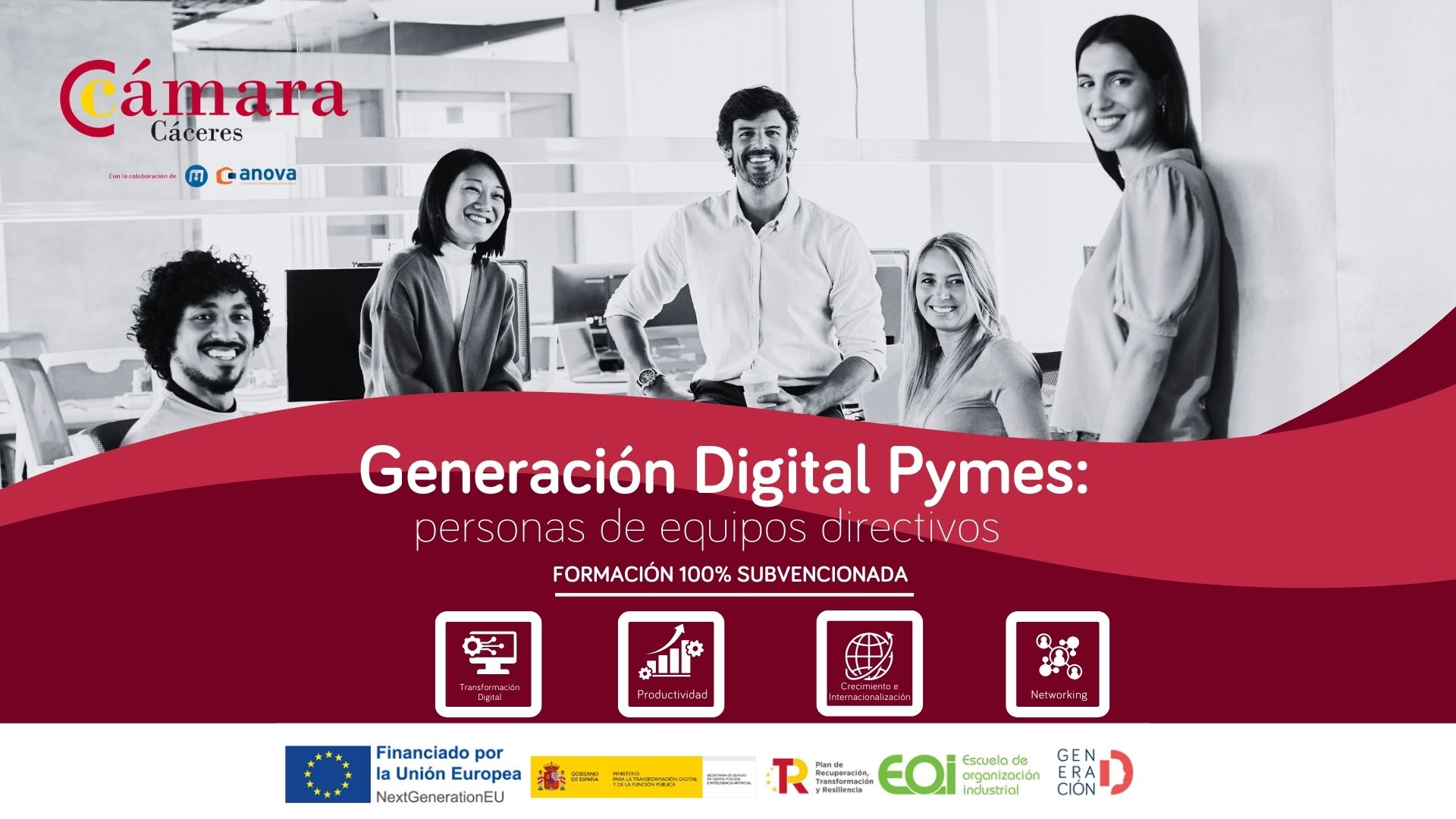 La Cámara de Comercio de Cáceres arranca un nuevo programa para la mejora de las competencias digitales de pymes y autónomos de Extremadura