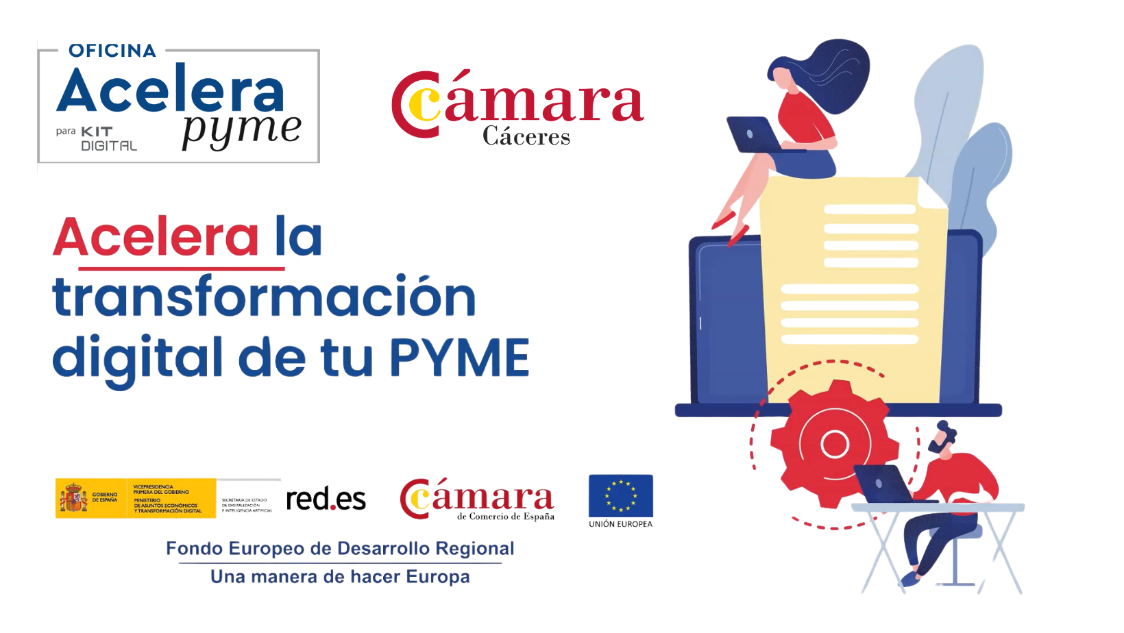 Las Oficinas Acelera Pyme de la Cámara de Cáceres guían la digitalización de cerca de 800 negocios de la provincia en 2024
