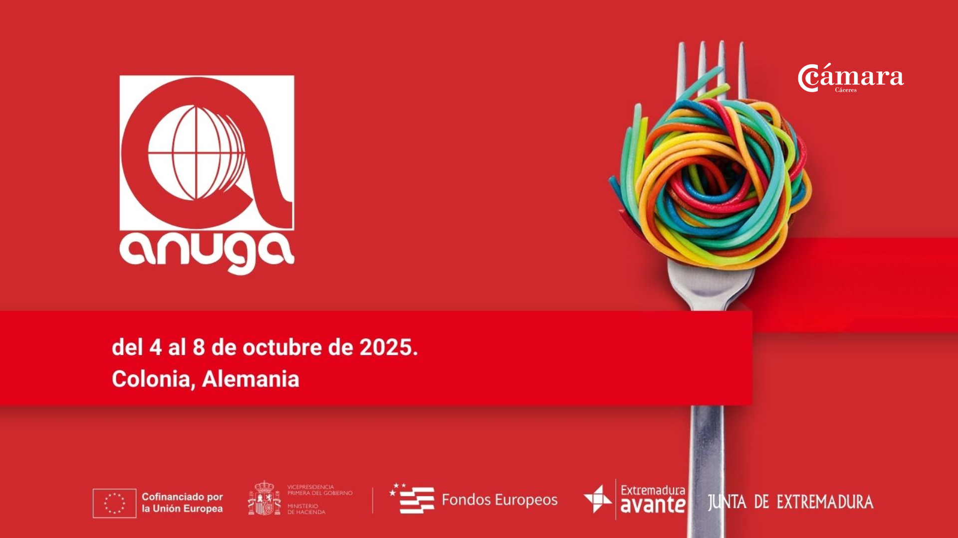 La Cámara de Comercio de Cáceres promueve la proyección internacional de más de 25 empresas en ANUGA 2025