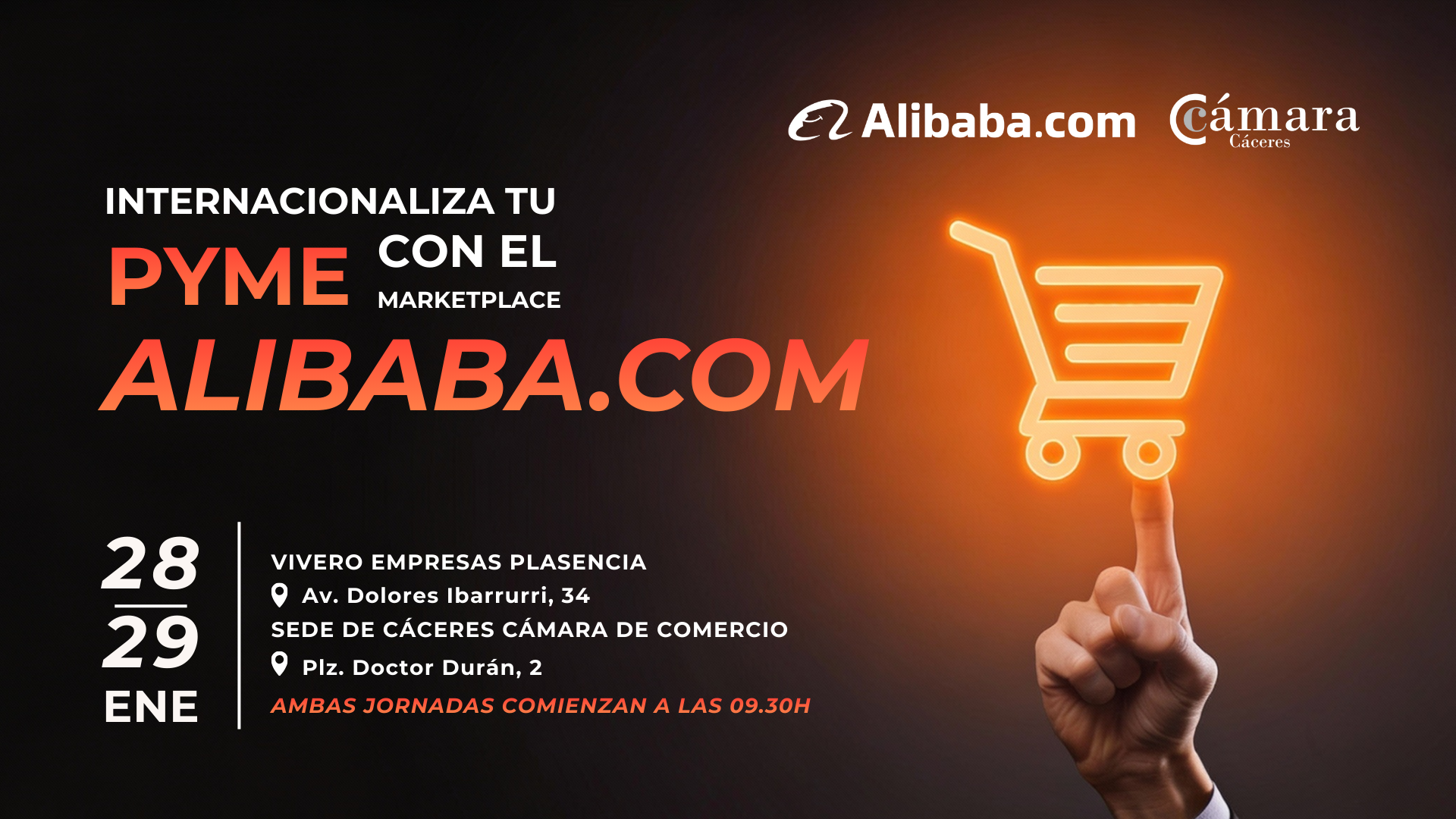 La Cámara de Comercio de Cáceres fomenta la expansión internacional de las pymes de la provincia con el marketplace Alibaba.com
