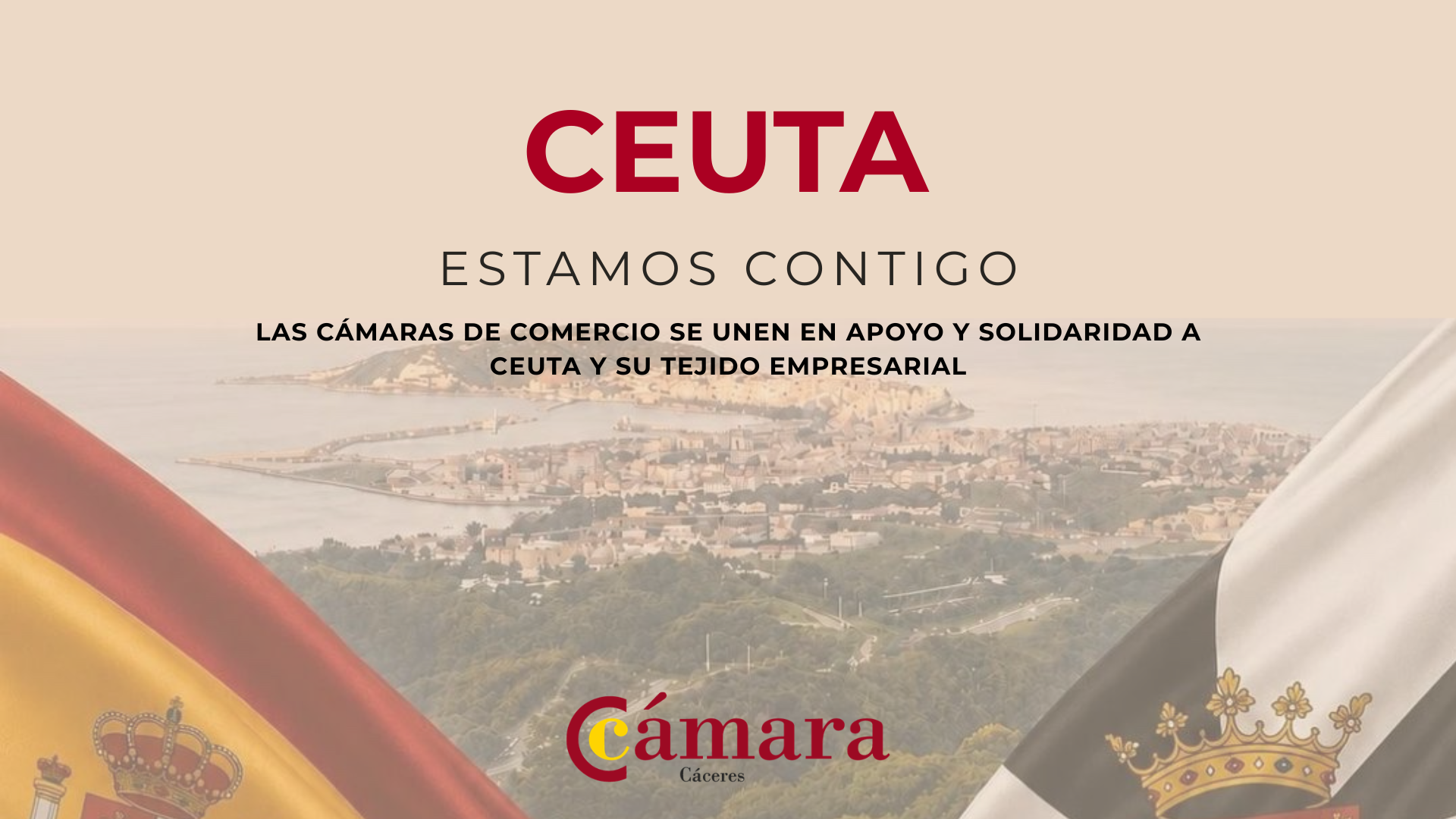 La Cámara de Comercio de Cáceres expresa su apoyo al tejido empresarial y a la ciudadanía de Ceuta