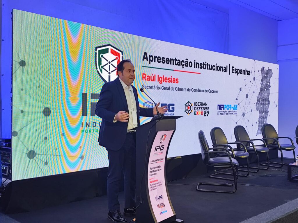 La Cámara de Comercio de Cáceres reivindica la cooperación entre España y Portugal para impulsar la industria de defensa
