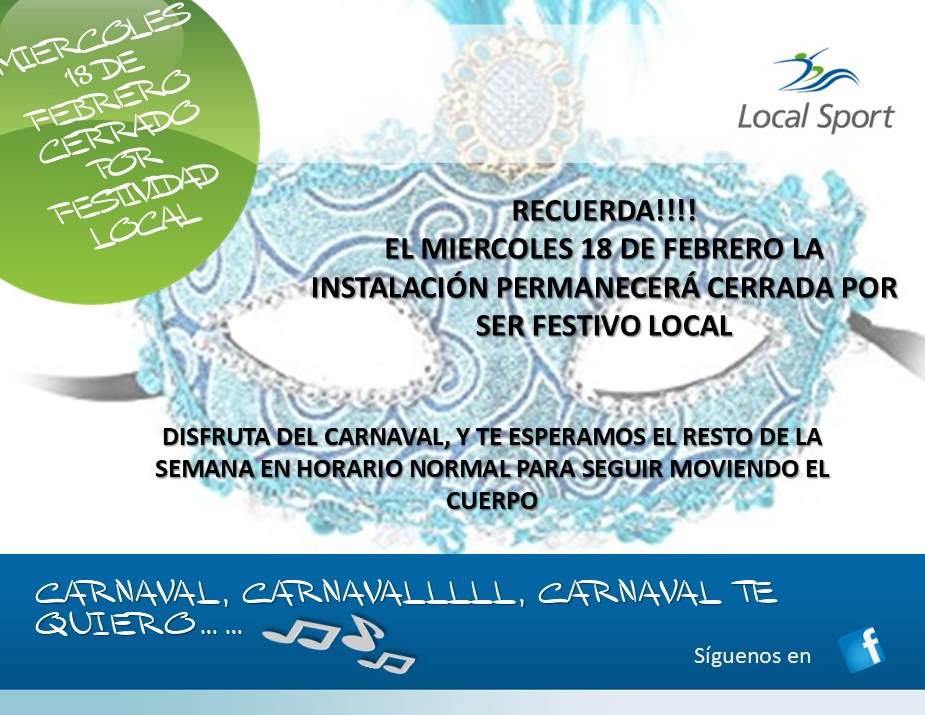 Miercoles 18 de Febrero Centro Cerrado