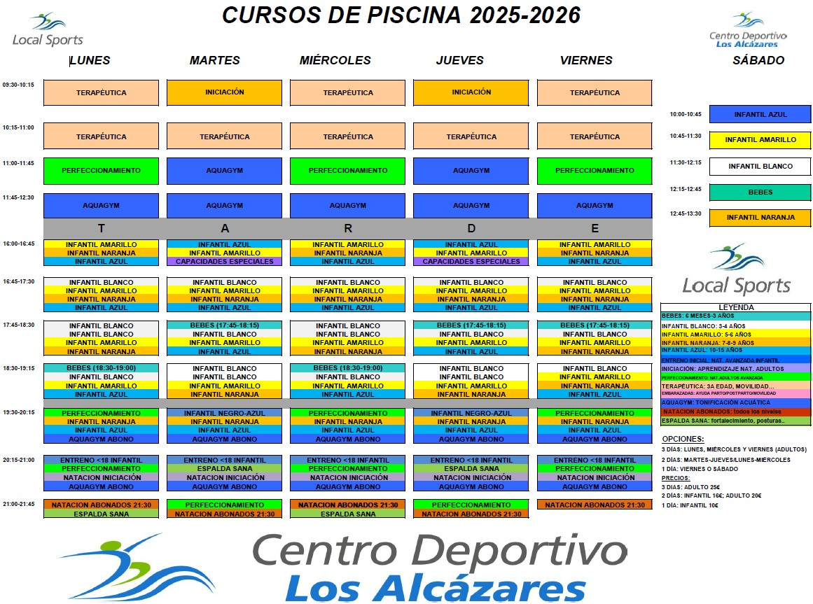 Cursos de Natación