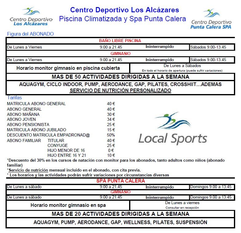 Información Abonados