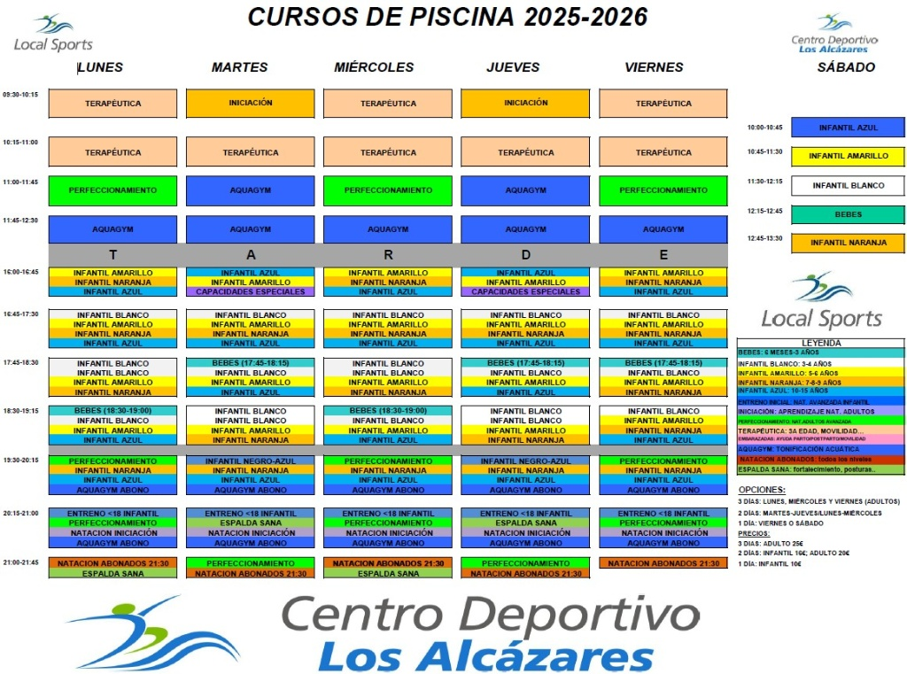 Cursos Natacion 2025-2026