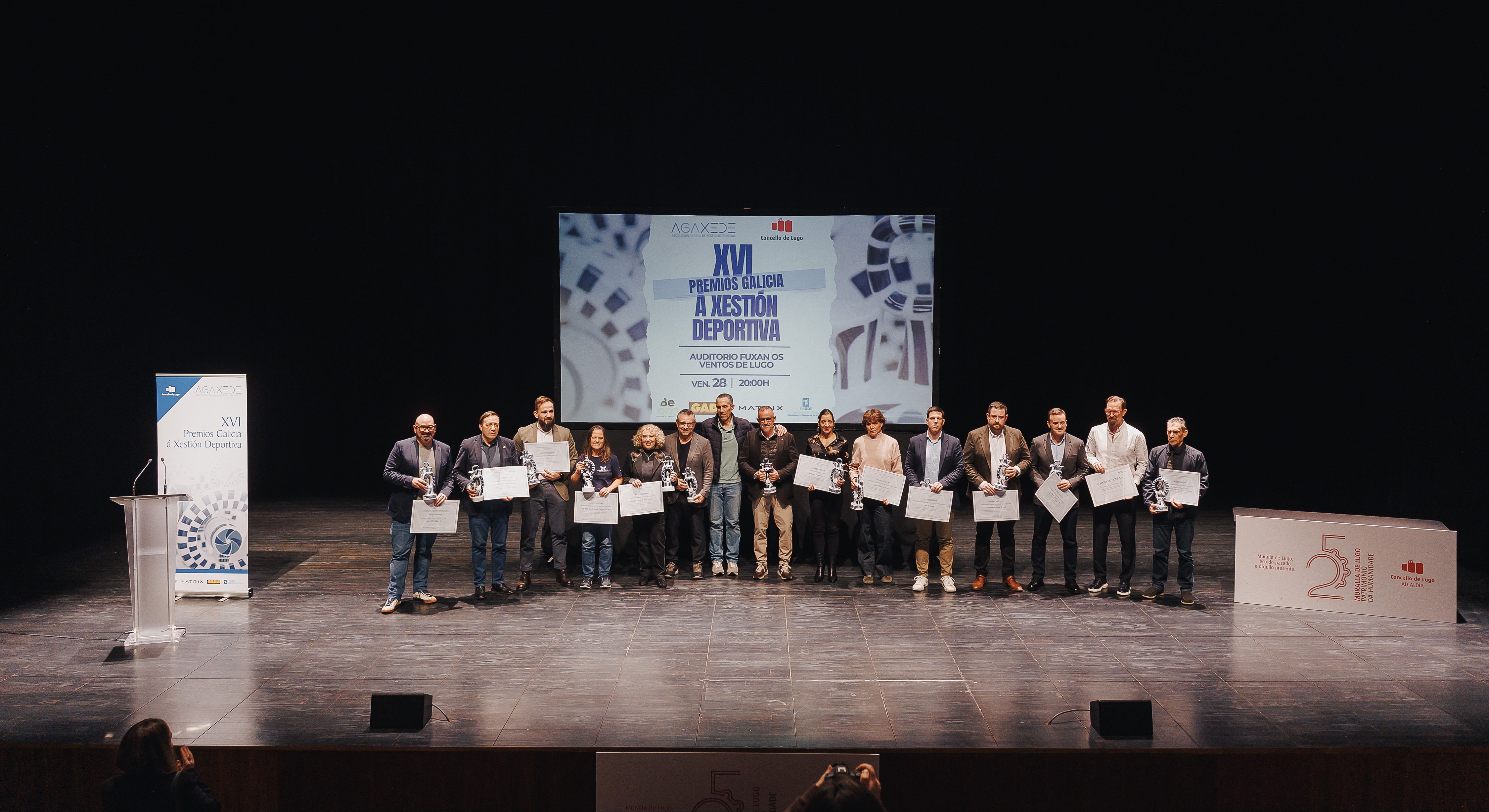 CELEBRADA LA GALA XVI PREMIOS GALICIA A LA GESTIÓN DEPORTIVA