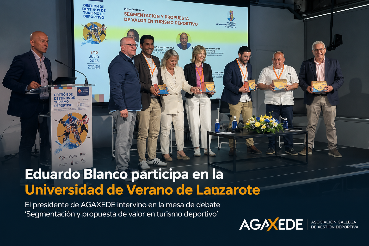 EDUARDO BLANCO PARTICIPA EN LA UNIVERSIDAD DE VERANO DE LANZAROTE PARA ABORDAR LOS RETOS DEL TURISMO DEPORTIVO