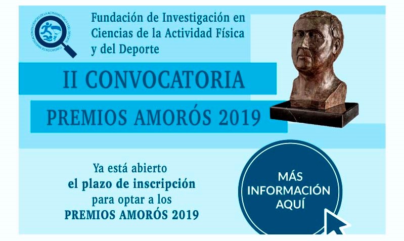 Abierto el plazo de inscripción a los Premios AMORAS 2019