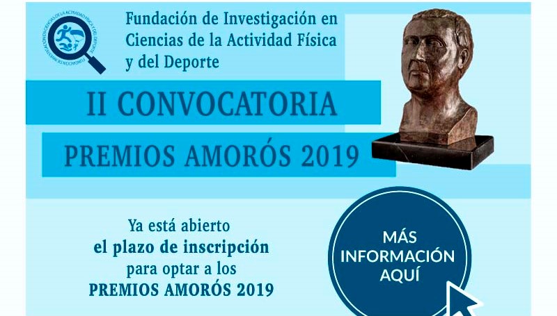 Premios Amorós 2019: el plazo de inscripción finalizará en OCTUBRE