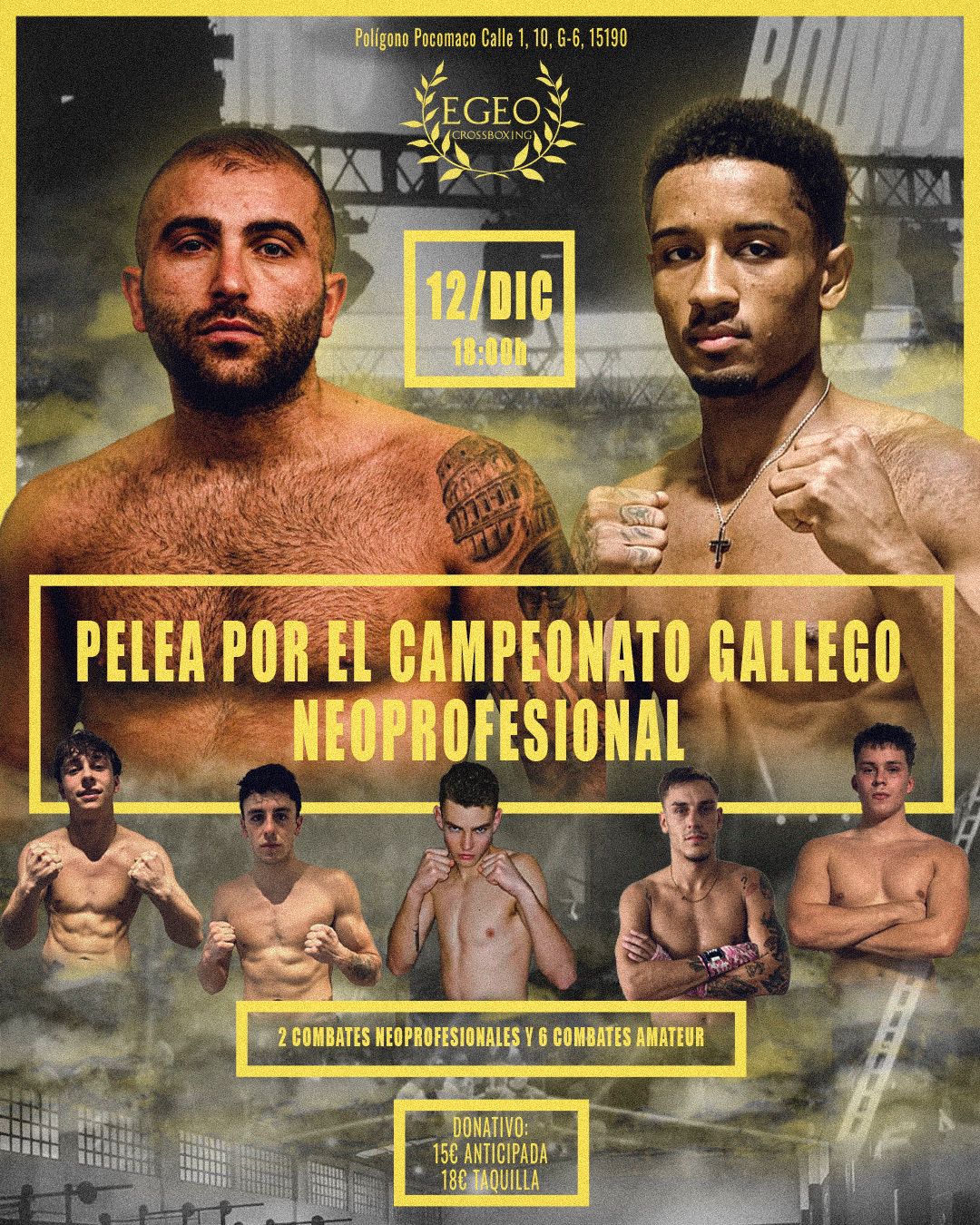 VELADA EN CORUÑA EL DIA 12 DE DICIEMBRE