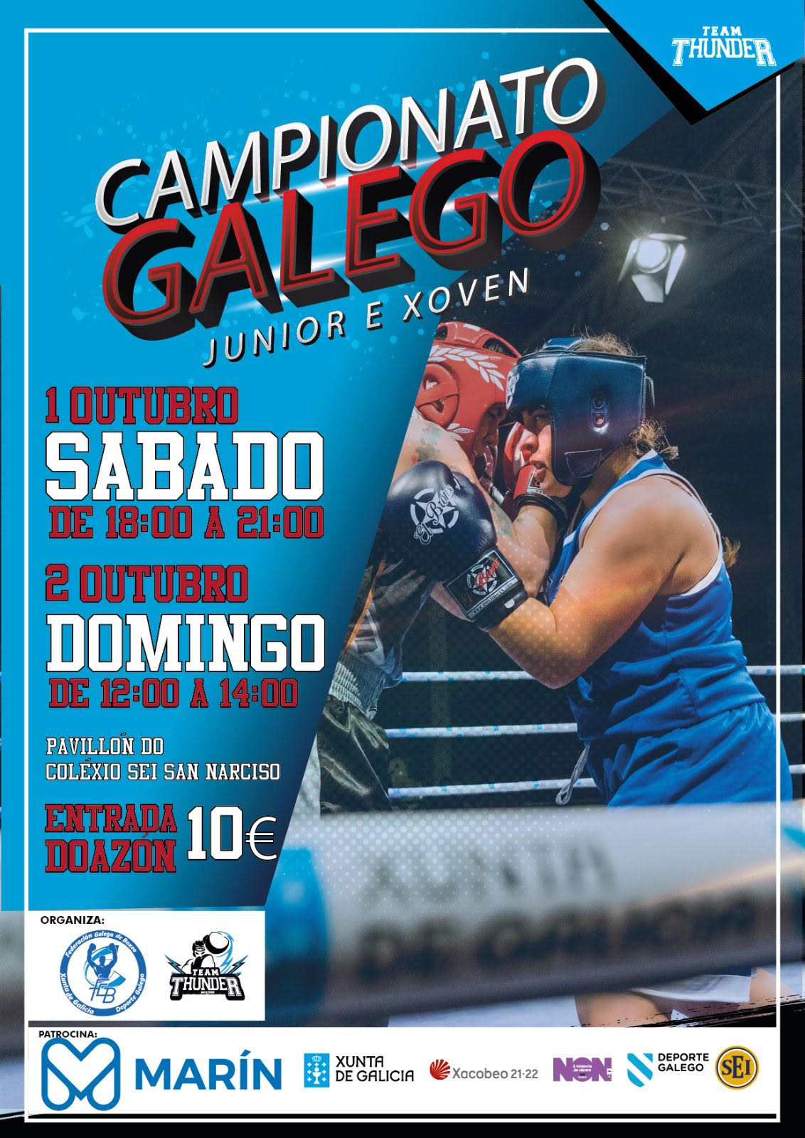 Campionato Galego Xoven e Junior de Boxeo masculino e fiminino