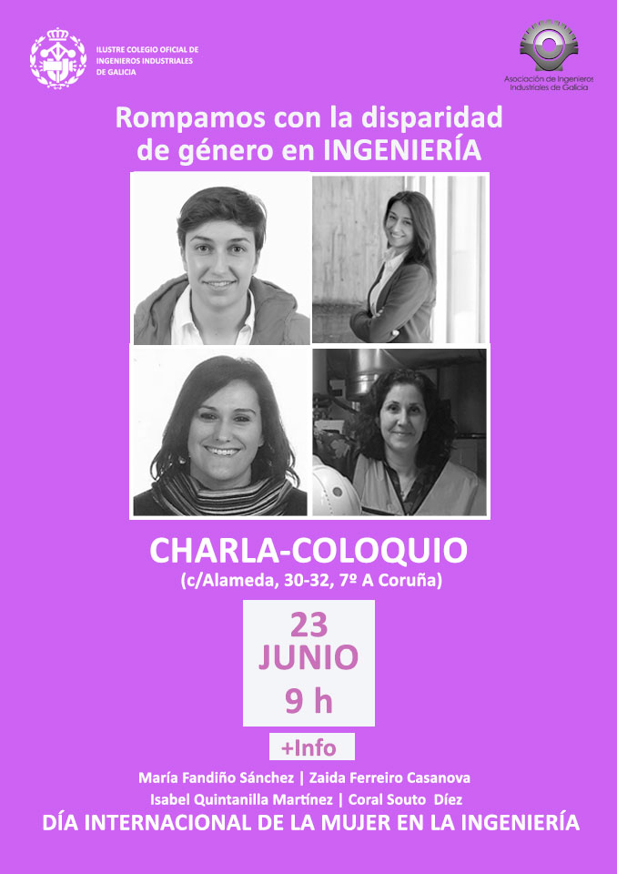 Charla-Coloquio rompamos con la disparidad de género en la Ingeniería - Día Internacional de la mujer en la Ingeniería