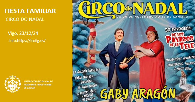 Fiesta familiar de la Delegación de Vigo  en el Circo Do Nadal 2024 | ICOIIG