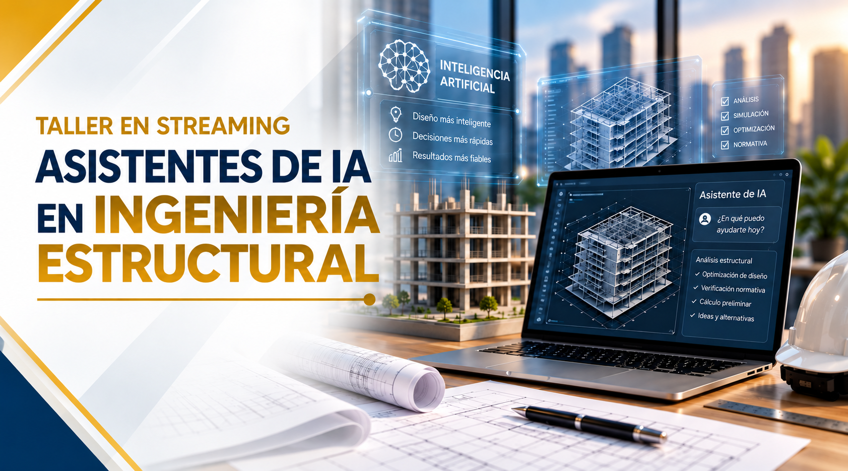 Taller en streaming sobre Asistente de IA en Ingeniería estructural