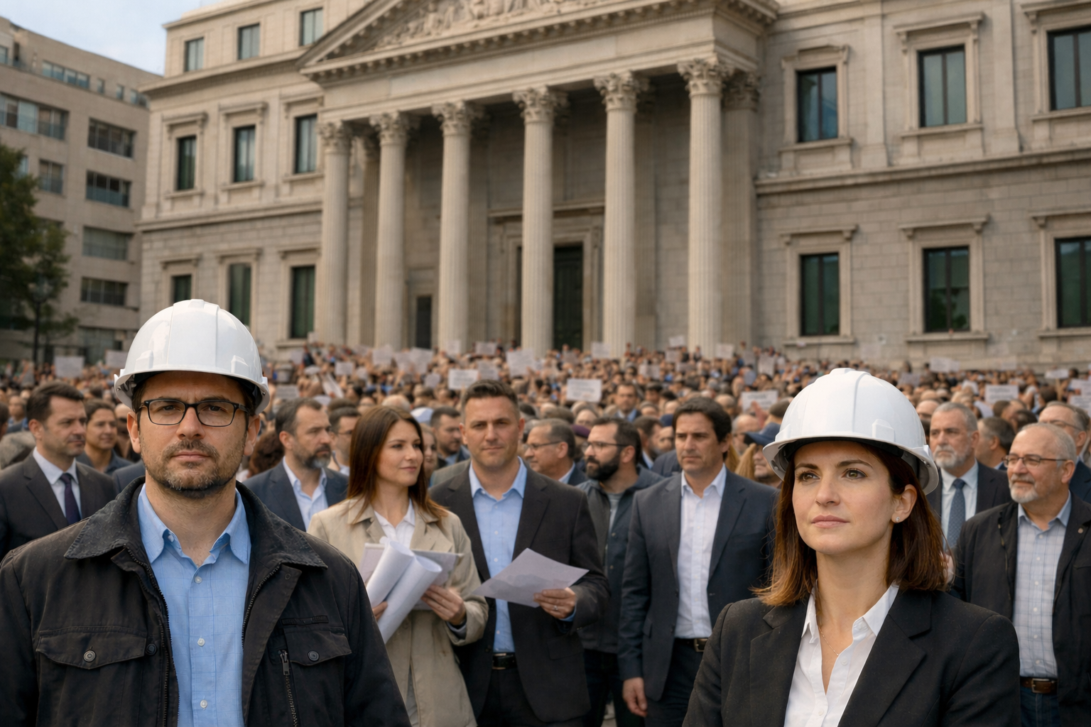 Más de 275.000 ingenieros y arquitectos reclaman que se mantengan los grupos A1  y A2 de la Administración para preservar la calidad de los servicios públicos.