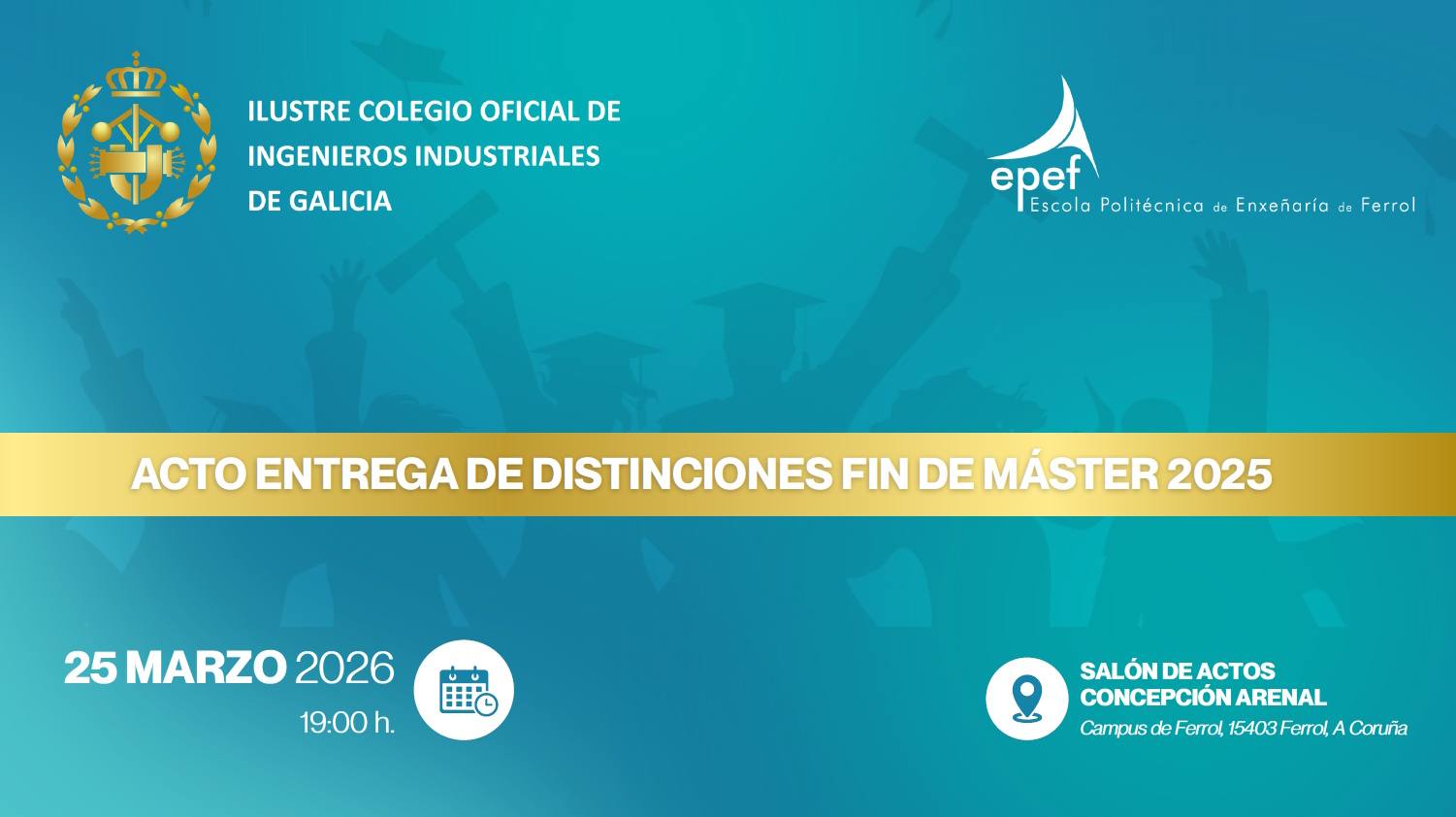 El ICOIIG reconoce el talento de los nuevos profesionales con la entrega de las Distinciones Fin de Máster 2025