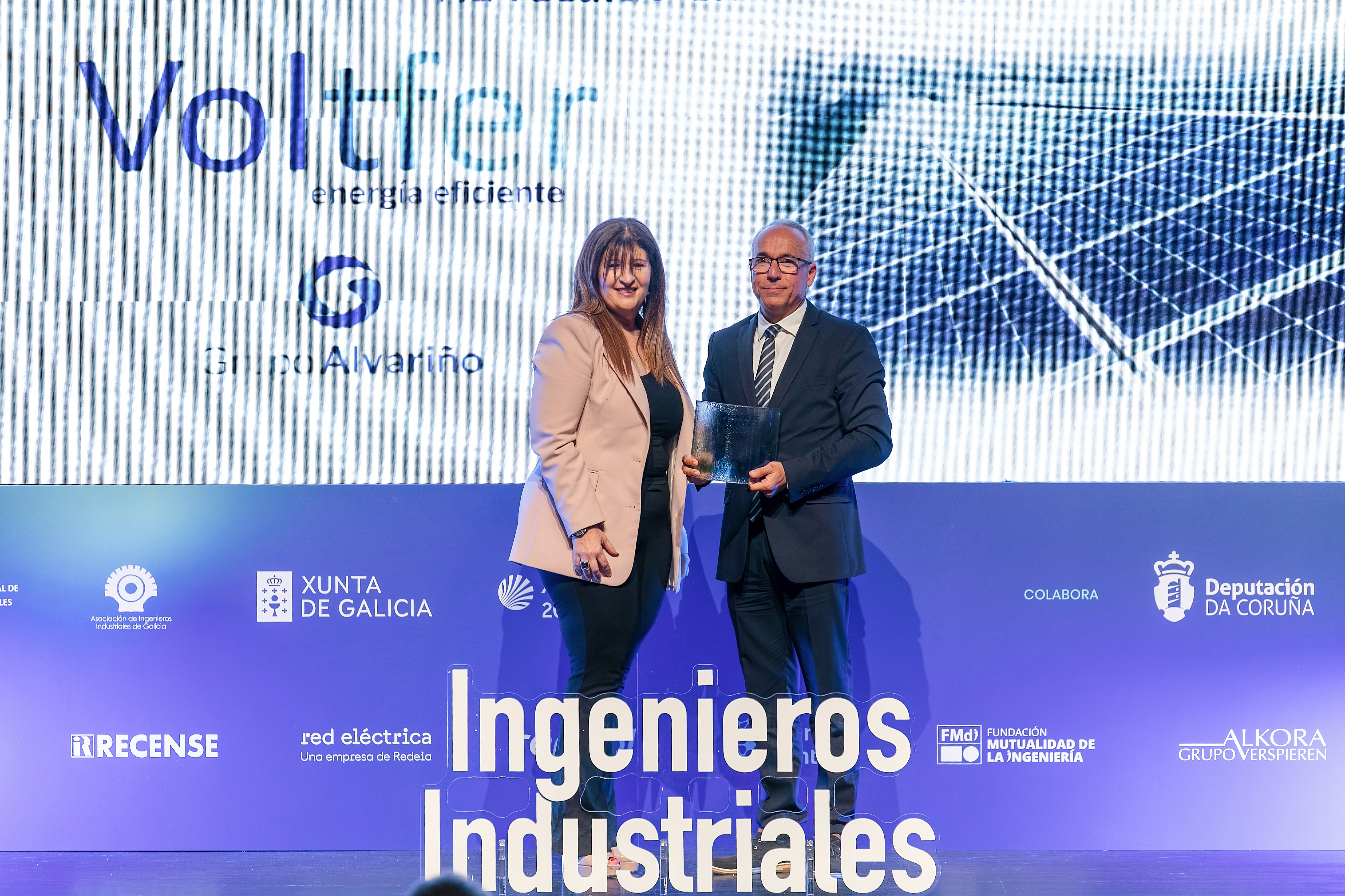 Entrevista a José María Fariña Nieto, director general de Voltfer-Grupo Alvariño, tras recibir el Premio  Premio a la mejor actuación en energía.