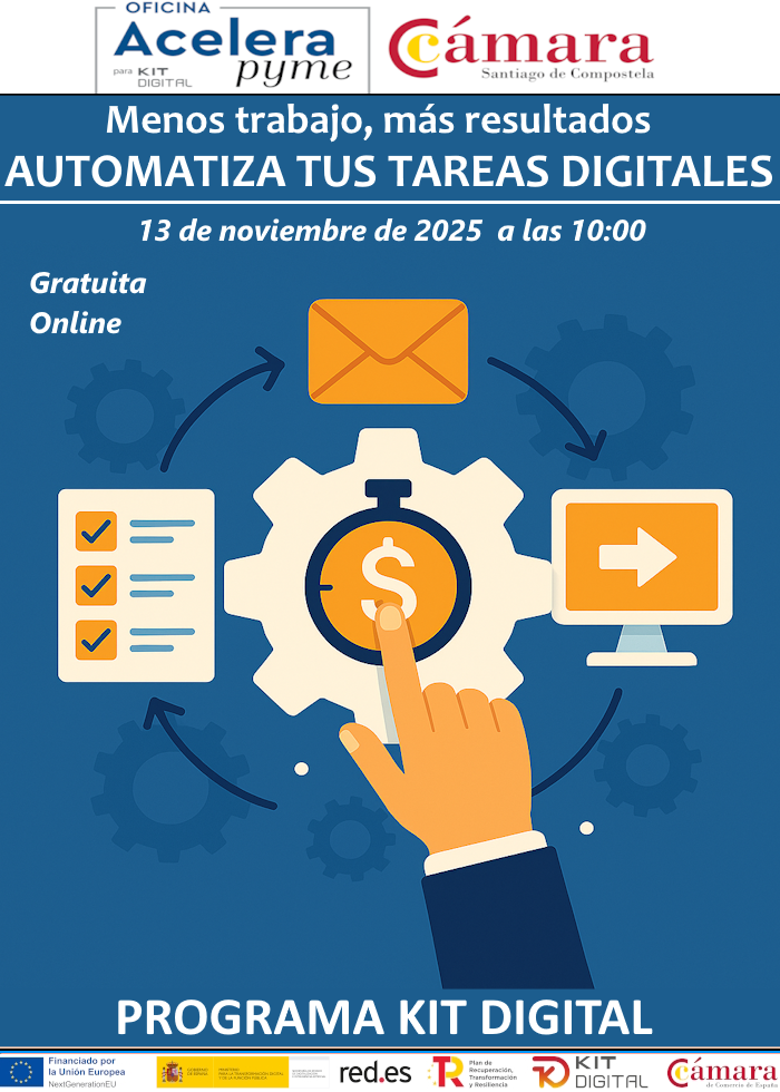 MENOS TRABAJO MÁS RESULTADOS. AUTOMATIZA TUS TAREAS DIGITALES. PROGRAMA KIT DIGITAL