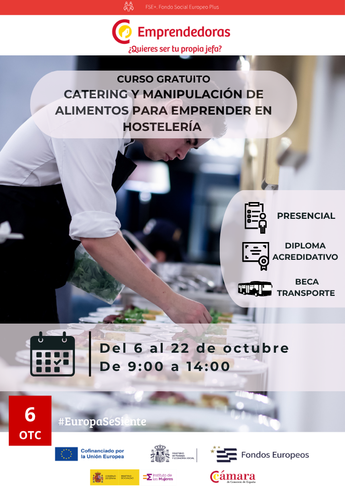 CATERING Y MANIPULACIÓN DE ALIMENTOS PARA EMPRENDER EN HOSTELERÍA