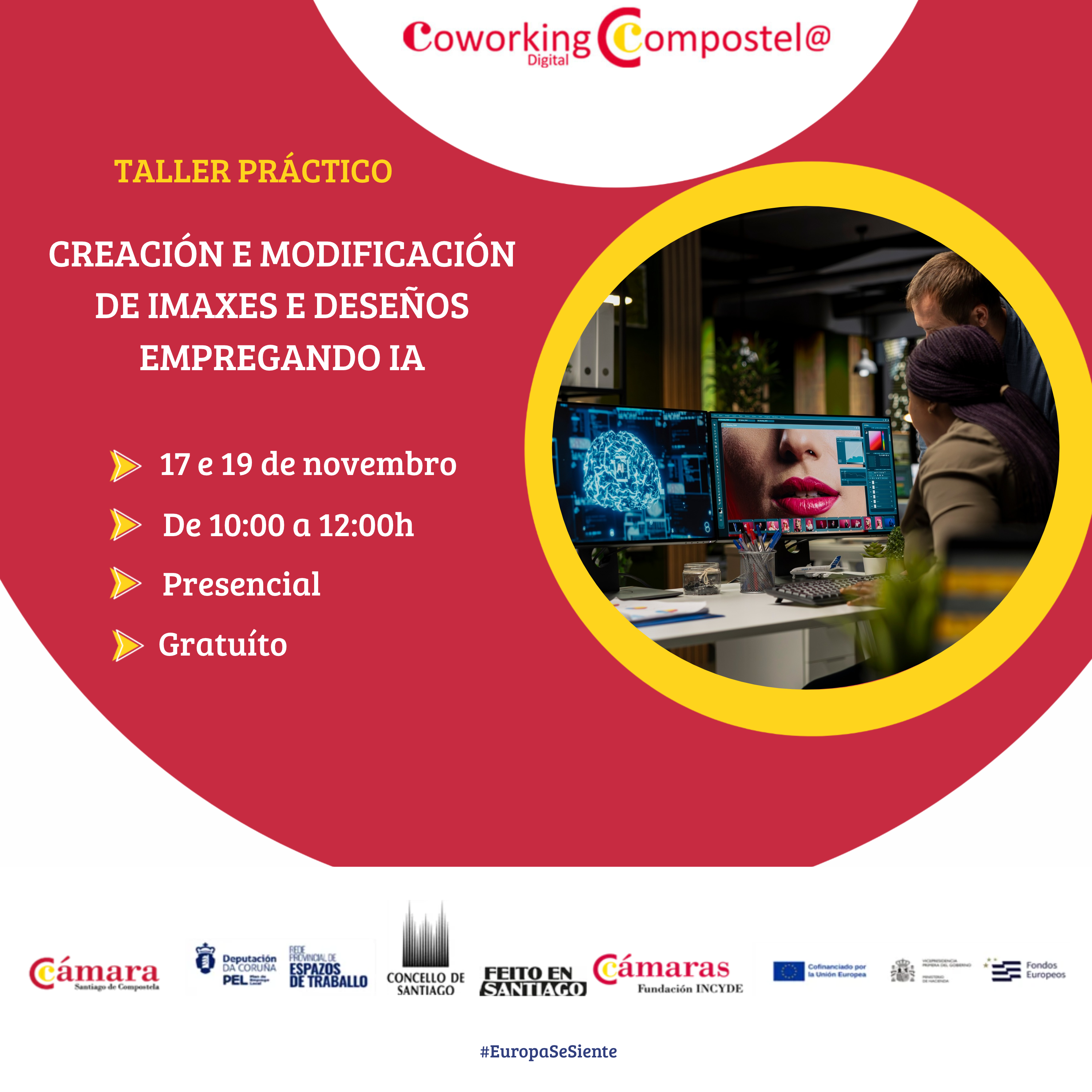 TALLER PRÁCTICO DE CREACIÓN Y MODIFICACIÓN DE IMÁGENES Y DISEÑOS EMPLEANDO IA