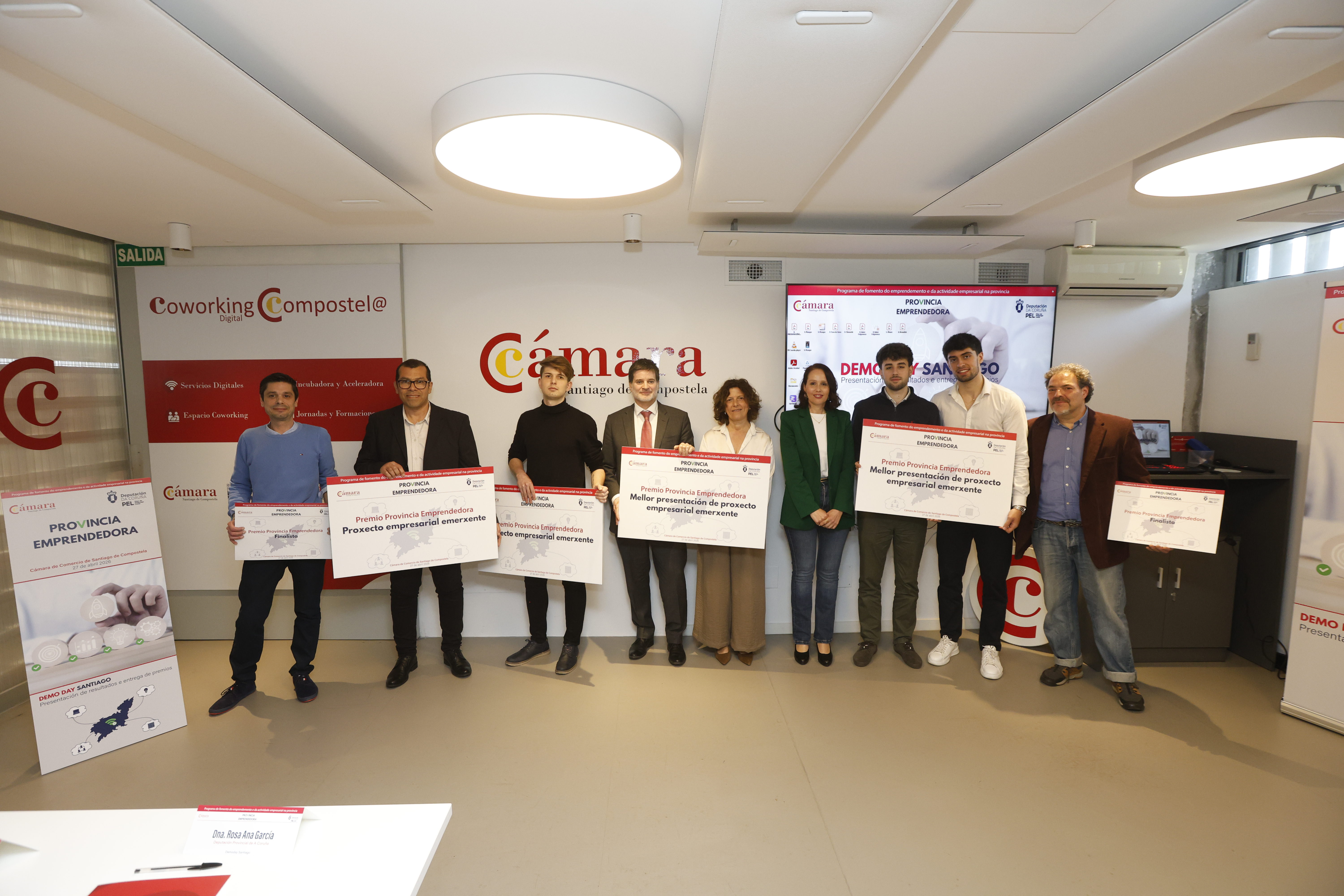 LA DIPUTACIÓN DE A CORUÑA Y LA CÁMARA DE COMERCIO DE SANTIAGO CULMINAN El PRIMER AÑO DEL PROGRAMA PROVINCIA EMPRENDEDORA CON 78 PROYECTOS EMPRESARIALES ATENDIDOS